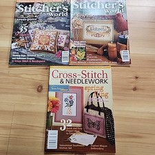 3 Stitcher's World , Cross-Stitch  Needlework Magazines