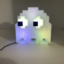 Pac-Man White Ghost Color Changing Light Colors with Sound USB included Working