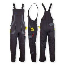 PRO-cotton Work Dungarees Mens Trousers B&B Overalls Pockets Knee Pads Option