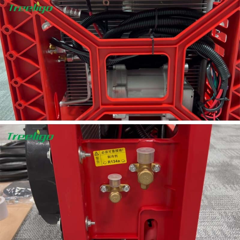 Treeligo 12V Electric Air Conditioner AC Unit For RV Truck Vehicle Excavator