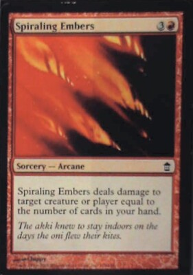 Spiraling Embers - Saviors of Kamigawa: #116, Magic: The Gathering Lp R38