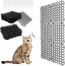 12pcs Cat Scat Mat Spike Anti Dog Pest Deterrent Mat Repellent Animal Scarer