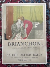 BRIANCHON COMPOSITION poster exhibition gallery DABER MOURLOT 1956 medium condition