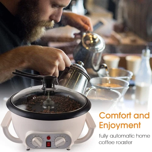 220V Elektrische Kaffeeröster Röstmaschine Bohnenröster Nuss Röster Haushalt DE - Bild 15 von 17