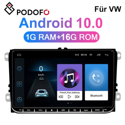 Android Autoradio für Car Passat Golf 9 Zoll Doppel Din GPS Navigation FM Radio