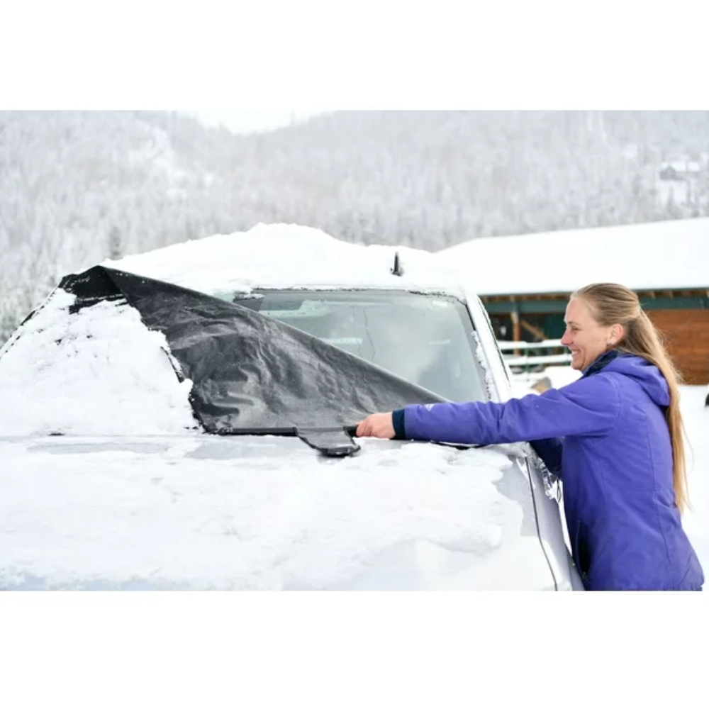 Frost Guard Plus Winter Windshield Cover, XL for SUVs and Trucks, Black