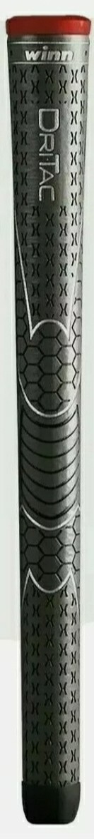 SET OF 13 WINN DRI-TAC STANDARD SIZE GOLF GRIPS 5DT-DG. Black/Grey