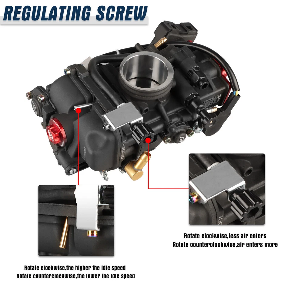 Carburador pre-jet de carreras NIBBI FCR36 para Kawasaki KX250F 2004-2010 BETA RR250 Foto 3 de 4
