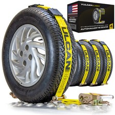 Rolling Idler Three Cleat Autohauler Car Tie Down - 120 4 Pack - 3300 Lbs Swl