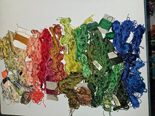 Konvolut Perlgarn St&auml;rke 5, Reste bunte Mischung ges. 259 g siehe Fotos