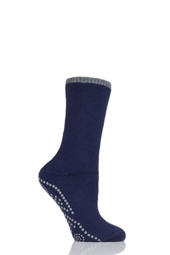 FALKE Womens Cuddle Pads Slipper Socks in Black, White, Blue, Pink - 1 Pair Pack - Picture 8 of 8