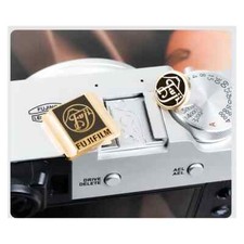 Brass Hot Shoe Cover Shutter Release Button for Fujifilm X100VI X-T30 Xpro3 X-E4