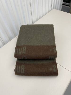 Genuine Vintage West German Army “Bundes- Eigentum” Wool Blanket