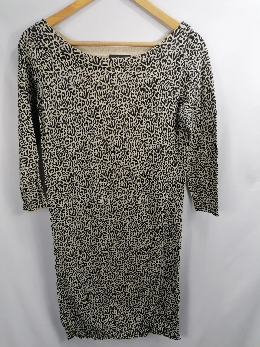 Warehouse grey leopard print dress 2025