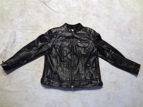 Coated Denim Riding Jacket 2XL | eBay