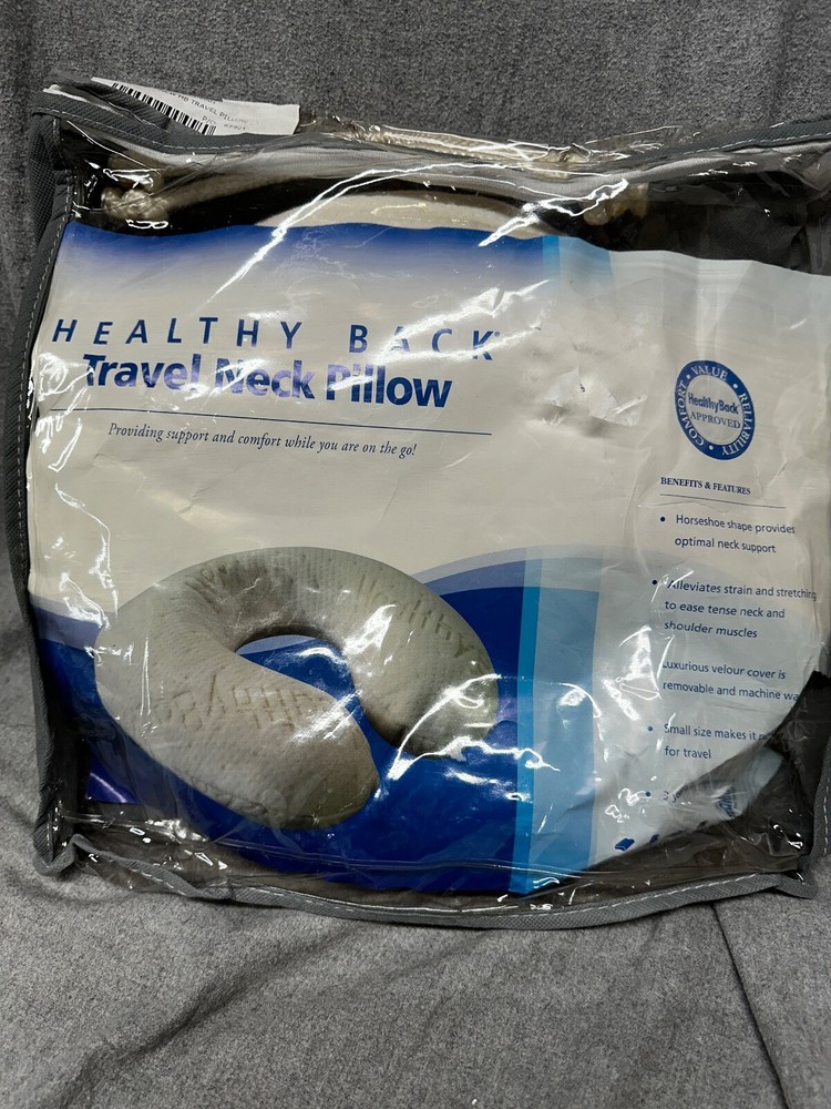 Ultra-Comfortable Memory Foam Travel Pillow for Neck Support  