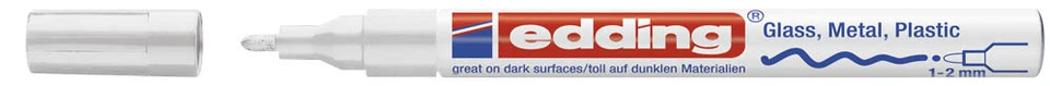 Edding 751 Creativ Lackmarker Glanzlackmarker Reifenmarker weiß