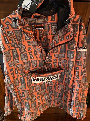 Napapijri rainforest summer NEU! Gr. M orange mask outdoor Regenjacke Anorak