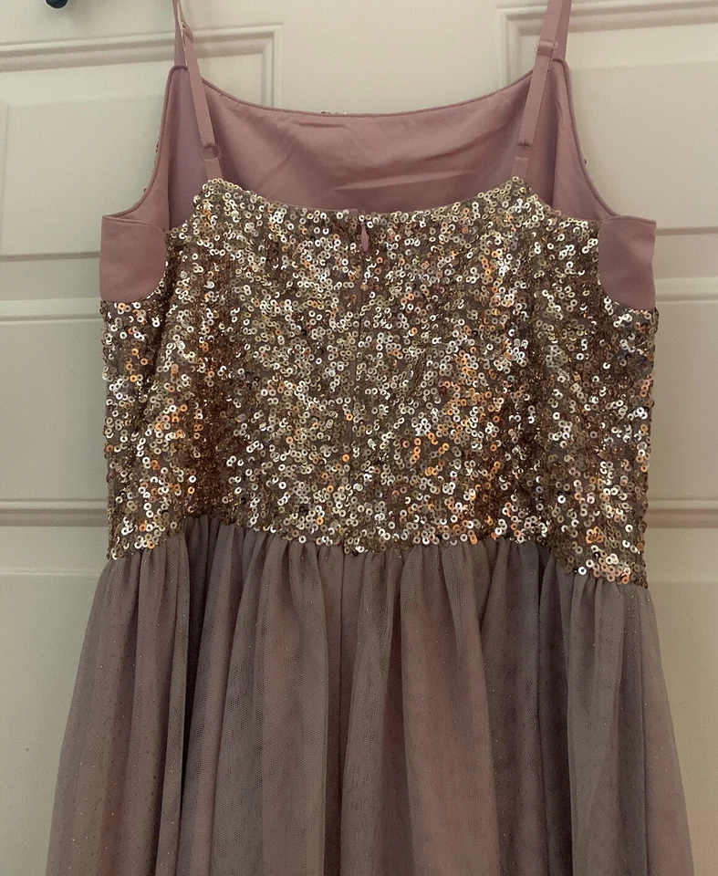 Storm by Monsoon Girls Pink Sequined Party/Wedding Occasions Dress -15 Years - Image 4 of 4