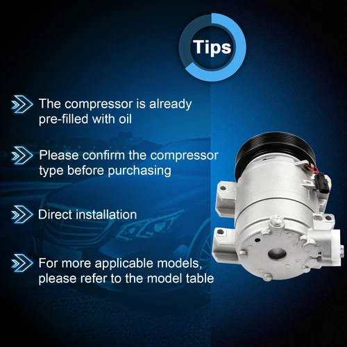 A/C AC Compressor For 2008 2009 2010 2011 2012 2013 NISSAN ROGUE 2.5L 926004BB2A - Picture 4 of 10