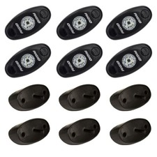 Rigid Industries 400293 Led Rock Light Kit- Amber 6 Lights