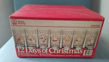 Vintage Anchor Hocking 12 Days of Christmas Replacement Glasses