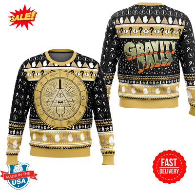 Bill Cipher Gravity Falls Ugly Christmas Sweater