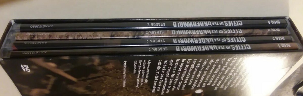 Cities of the Underworld: Season 2 (DVD, 2009, 4-Disc Box Set) GD+