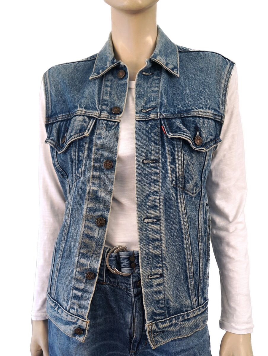 Vintage 70's LEVI's Type III 71506-0216 Denim Trucker Vest Vintage 70's LEVI's Type III 71506-0216 Denim Trucker Vest