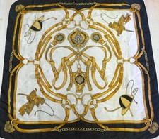 VINTAGE WOMEN'S 100 PURE SILK SILK SILK SOIE SCARF 696 86cm x 88cm