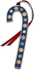 Wallace 2024 Gold Plated and Enameled Candy Cane Ornament 44Th Edition