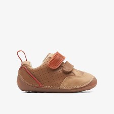 Clarks Boys,Girls,Kids Unisex Tiny Sky Toddler Tan Combination Pre