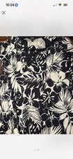 Chaps Ladies 2XL Navy/White Short Sleeve Tropic Print Casual Dress