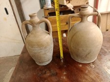 Coppia Di Fiasche Brocche In Terracotta Antica