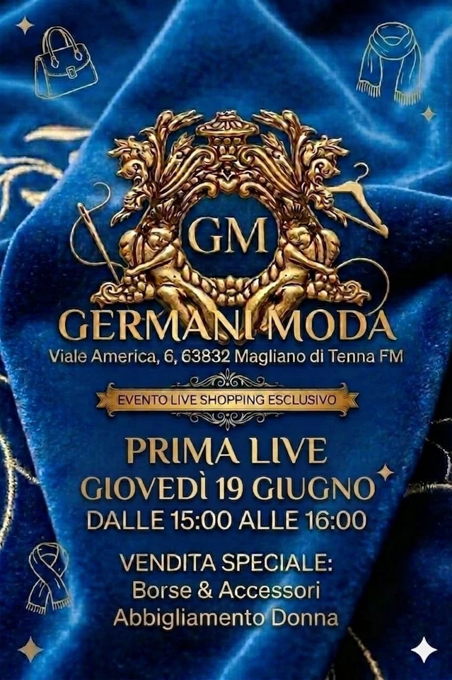 UFFICIALE PRIMA LIVE GERMANI MODA ABBIGLIAMENTO ED ACCESSORI DONNA