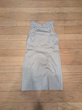 Women's Alyn Paige Gray Silver Sleeveless Bodycon Dress Size 3/4
