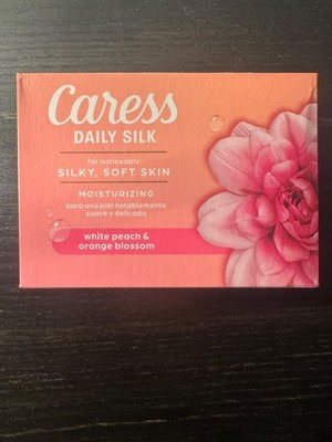 Caress Daily Silk Moisturizing Bar Soap White Peach & Orange Blossom 16 Bars 60 
