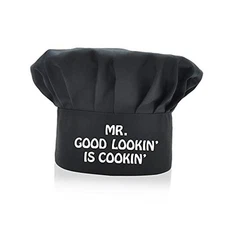 AGMDESIGN MR. Good Looking is Cooking Funny Chef Hat, Funny Chef Wear, 