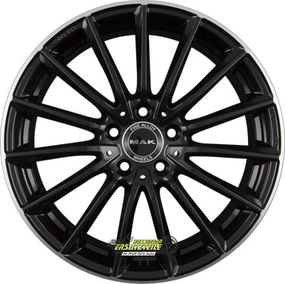 Mak Komet gloss black mirror ring 9x18 ET60 - LK5/112 ML66.6 Felge Alu