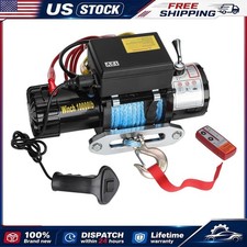 Wireless Electric Winch 10000lbs 12v Synthetic Rope Towing For Truck Wireless