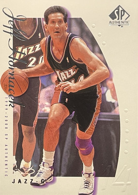 1999-00 SP Authentic JEFF HORNACEK Utah Jazz