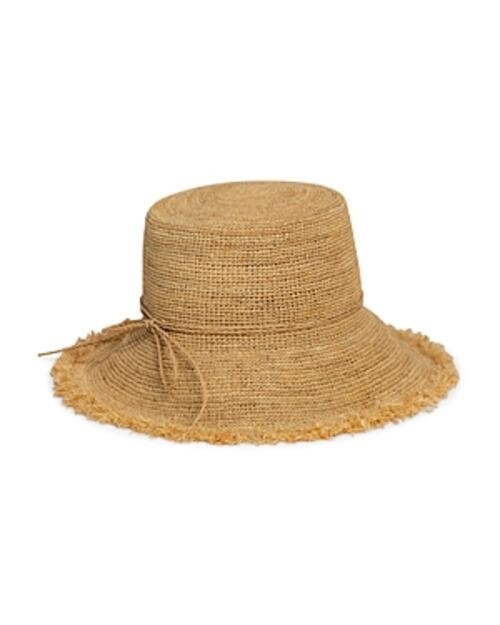 Hat Attack Packable Raffia Bucket Hat