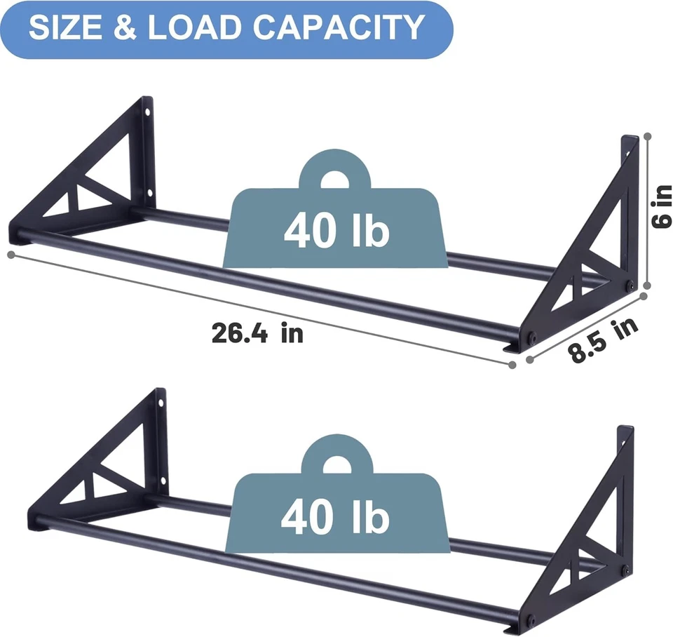 2 Pcs Disc Golf Rack Wall Mount, Disc Golf Storage, Disc Golf Wall Hanger, ..... - Image 4 of 4