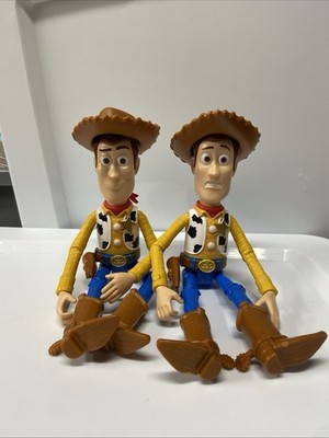 Two 2017 Mattel Toy Story Woody Cowboy 9'' Action Figures with Hat Disney Pixar