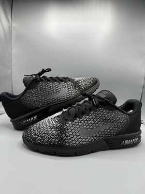 2017 Nike Air Max Sequent 2 Black/Dark Grey/Wolf Grey Running Shoes! Size 15 
