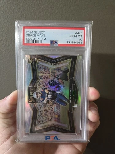 2024 Panini Select - Field Level Drake Maye #475 Silver Prizm (RC)