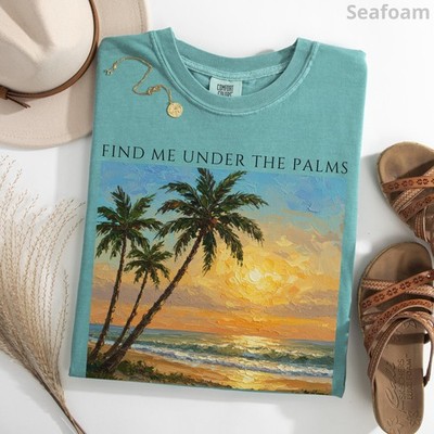 Beach Summer Tropical T-Shirt  Comfort Colors  Vacation Shirt  Island Sunset