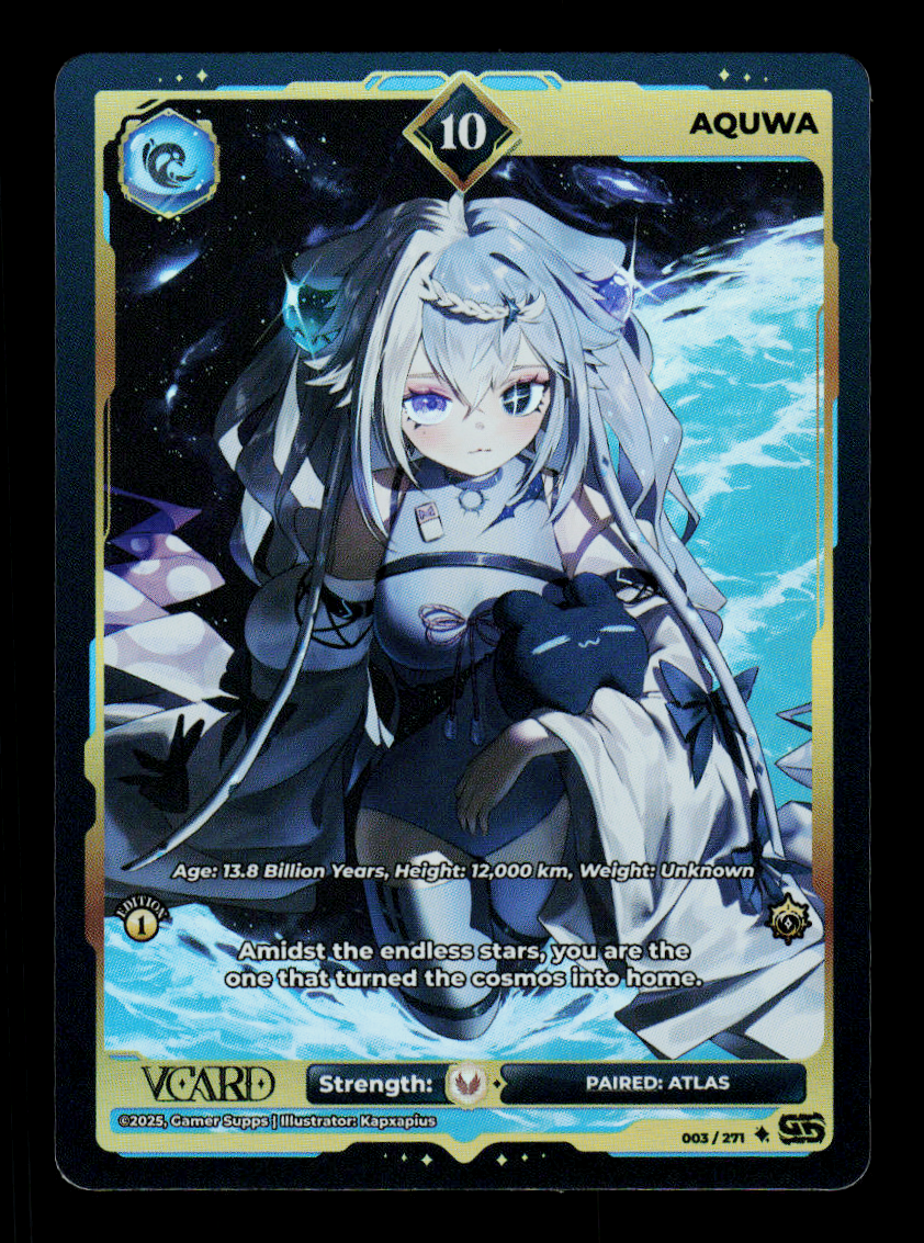 VCard Divine Chaos: First Edition 10 Rare Holo Cards: Complete