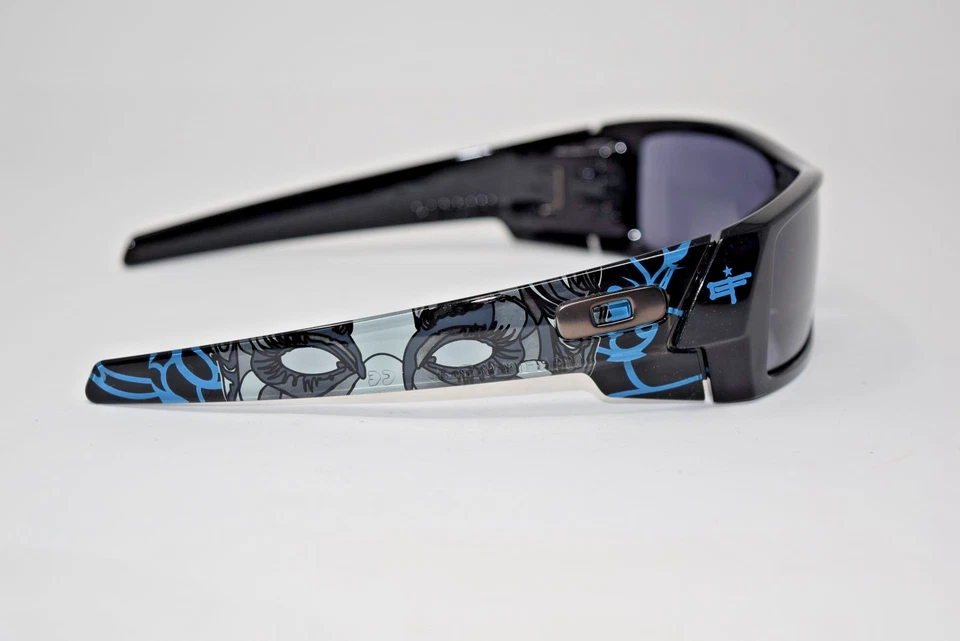 USADO Oakley Gascan David Flores Azul con Estampado de Almohadilla con Lente Gris 12-748 Foto 4 de 4