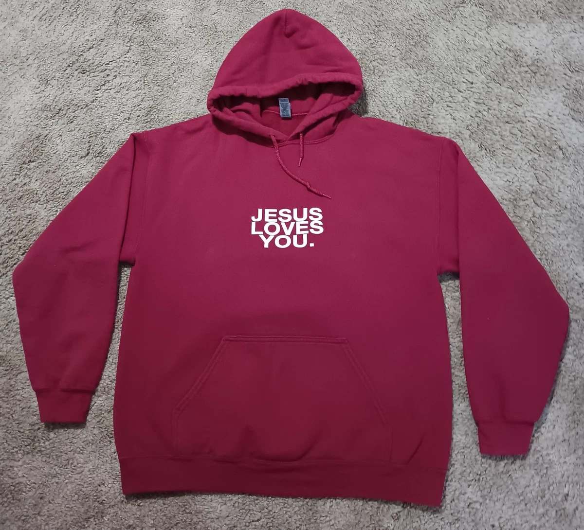 Gildan Sudadera con capucha de mezcla pesada para hombre, Rojo